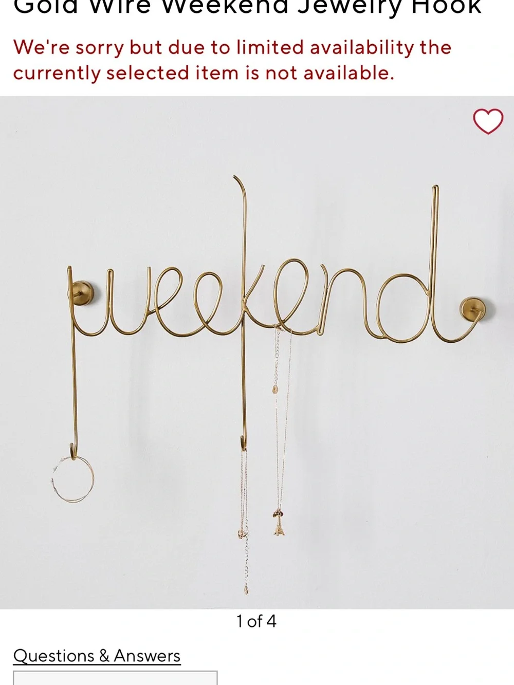 Pottery Barn Gold 